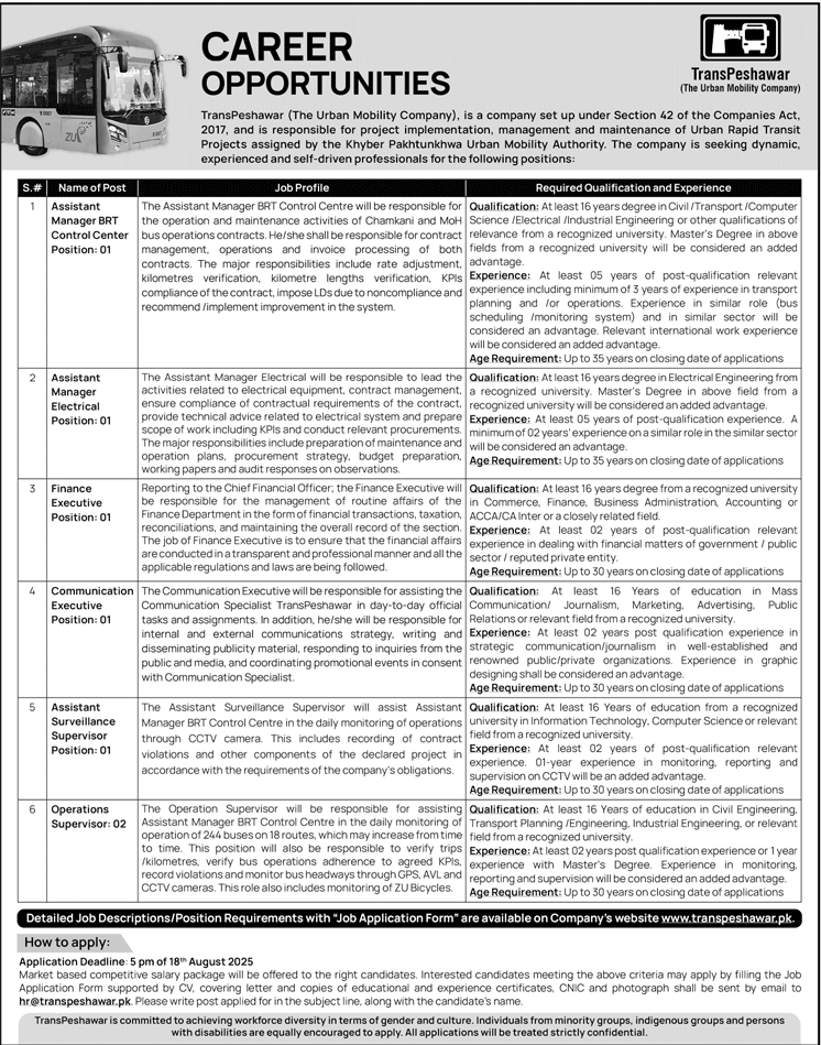 Jobs in TransPeshawar